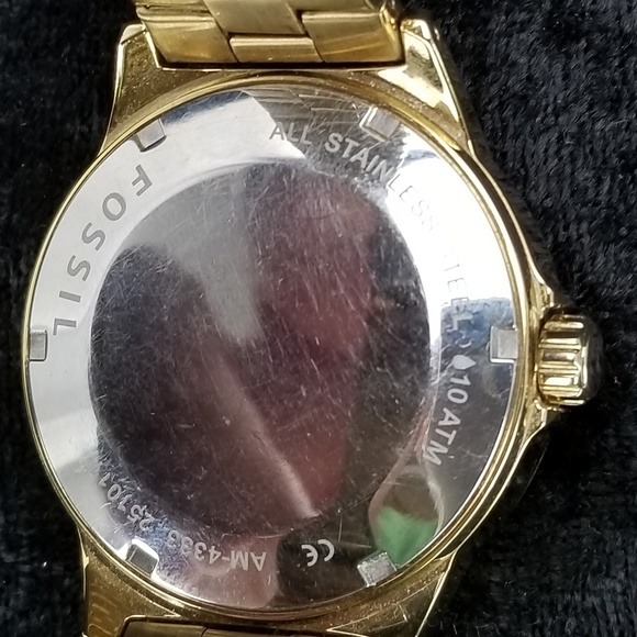 FOSSIL Gold Tone Analog 10 ATM AM-4333 251011 Wome main image 4